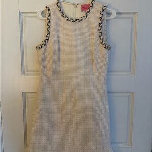 Kate Spade Cream and Black Tweed Mini Dress